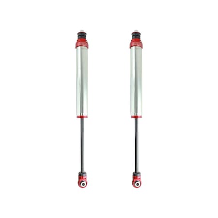 Afe Hydraulic, Without Reservoir, Adjustable, Without Shock Boots, Silver and Red, Set of 2 102-0052-09